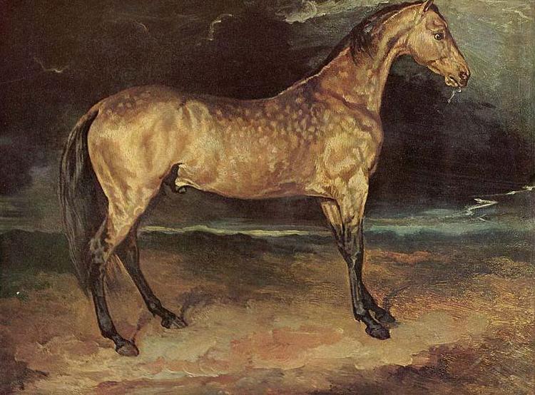 Theodore Gericault Pferd im Gewitter oil painting image